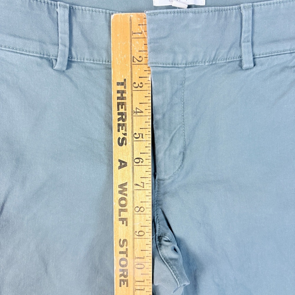 Loft Pants Women Sz 6 Sage Green Stretch Chino Slim Straight Leg Casual Trousers - Picture 4 of 13